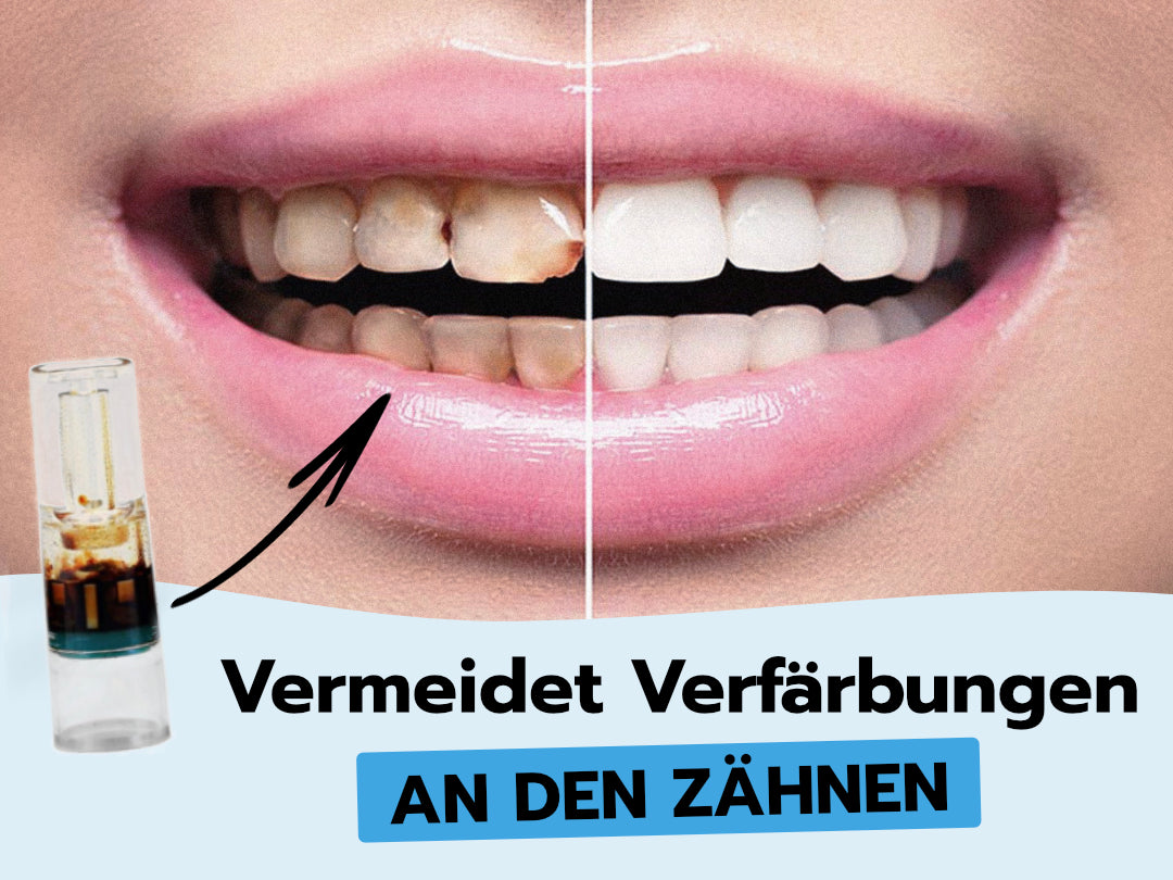 Vermiedet Verfärbungen der Zähne