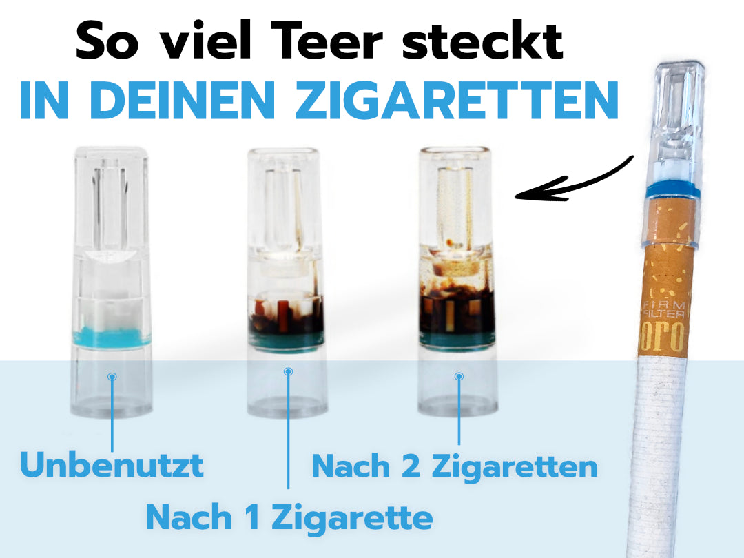 So viel Teer steckt in deinen Zigaretten